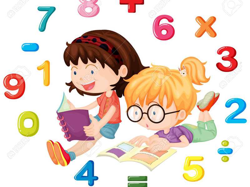 93127833-two-girls-reading-math-book-illustration